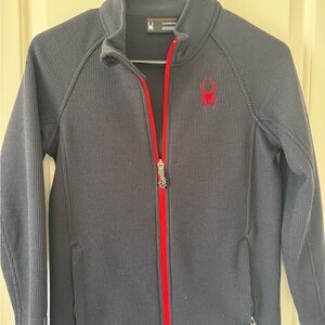 Spyder Black Jacket with Red Accents
